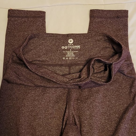 90° by Reflex heather brown ankle leggings Sz: S - Picture 2 of 4